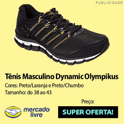 Tênis Masculino Dynamic Olympikus Super Oferta